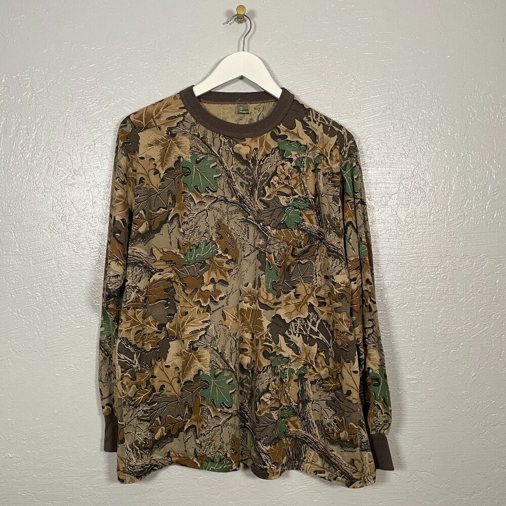 Vintage Camo Gear Collection Men XL Advantage Pocket Long Sleeve Single Stitch